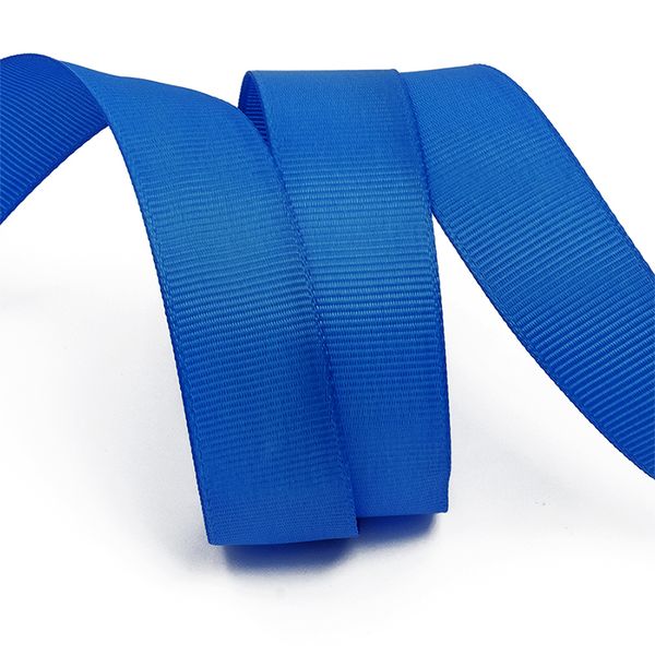 Лента репсовая (в рубчик) 25.0 мм, 366 (170) ярк.синий, уп. 27,4м