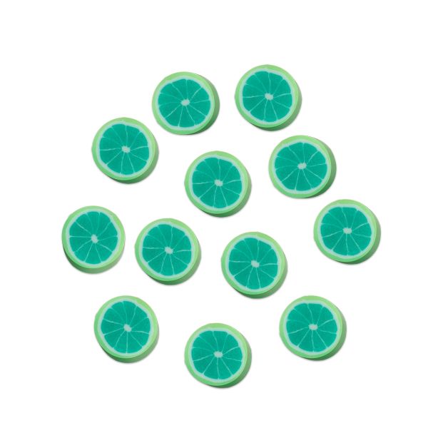 Бусины полимерная глина ⌀10 мм, 70 шт (6х12 шт), /РП/, №03 зеленый фрукт, Zlatka PCV