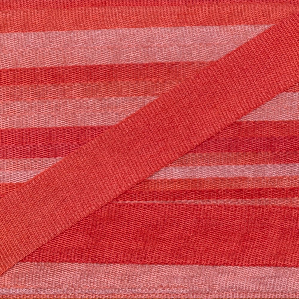 Лента (тесьма) шелковая 7.0 мм / 45.5±0.5 метров, M018 бл.розовый/розовый, Gamma SRM-7