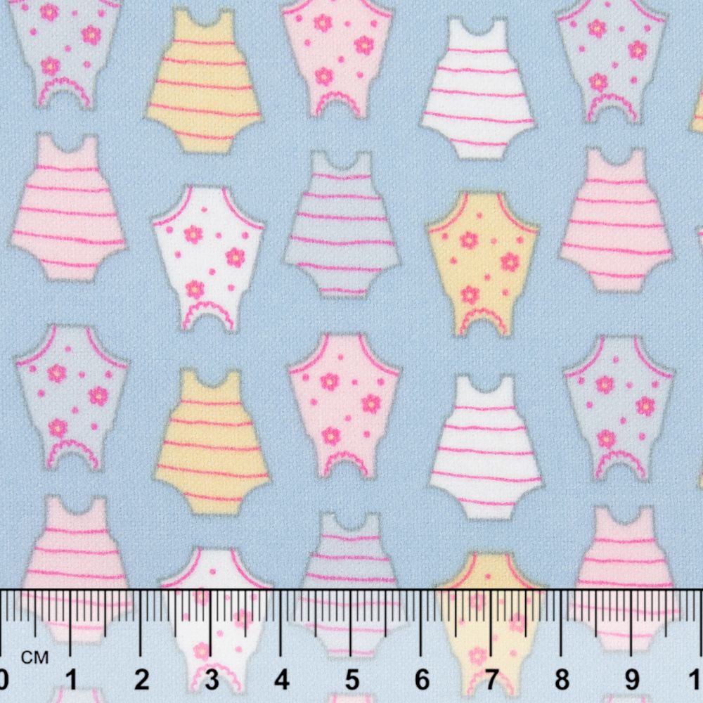 Ткань для пэчворка Peppy Молочные сны фланель, отрез 100х110 см, 175 г/м², МС-04 голубой, Peppy