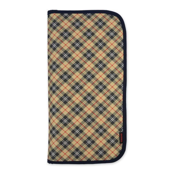 Органайзер для спиц и крючков 43х21х2 см, ткань нейлон, 03 клетка бежевая, Gamma OGN-01