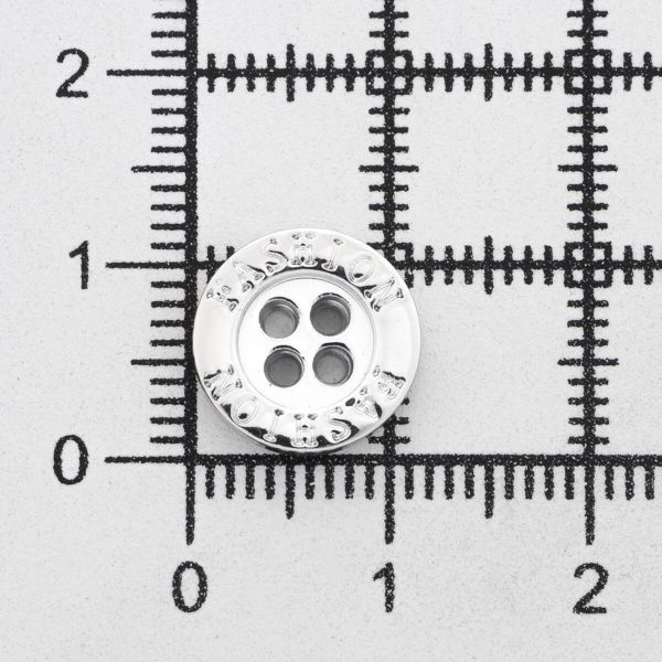 Пуговицы 4 прокола 18L (11мм), (Silver (серебристый)) NE77, 72 шт