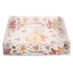 Коробка с прозрачной крышкой 15х15х3 см, Белый мишка, S-Chief CBC-004