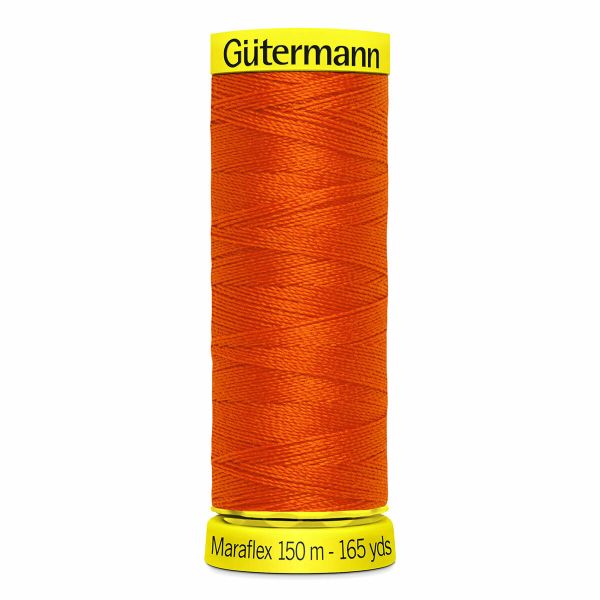 Нитки для трикотажа Gutermann Maraflex, 150м, 351 оранжевый, 5 катушек