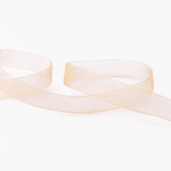 Лента капроновая (органза) 15.0 мм / 22.8±1 метра, 009 рыжий, Blitz OR-15