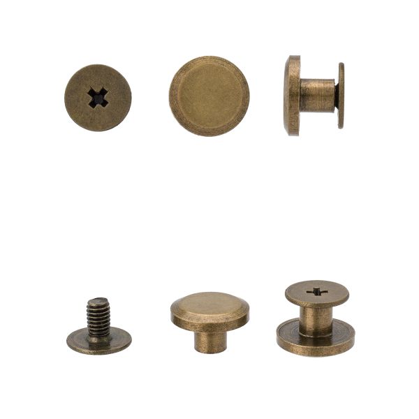 Винт кобурный металл 9.5х4х8х4 мм, 10 шт, антик, ZMP010