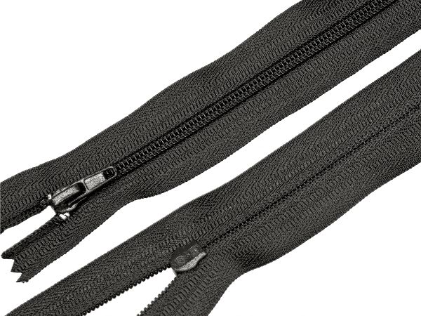 Молния спираль (витая) (цв.SBS) брючная Т3 (3 мм) 1 зам., н/раз., 16 см, автомат, S-417 т.серый, 5000 шт