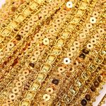 Тесьма отделочная 35 мм / 13.71 метров, TBY 902 цв.золото