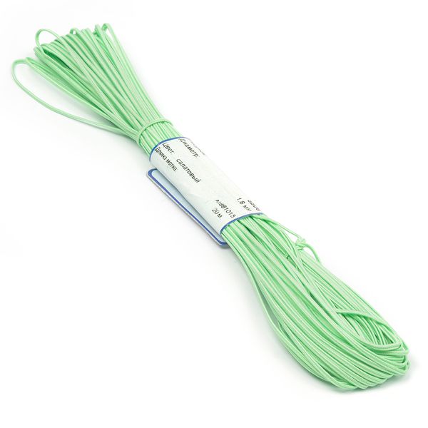 Шнур сутажный ⌀1.8 мм / 20 метров, салатовый
