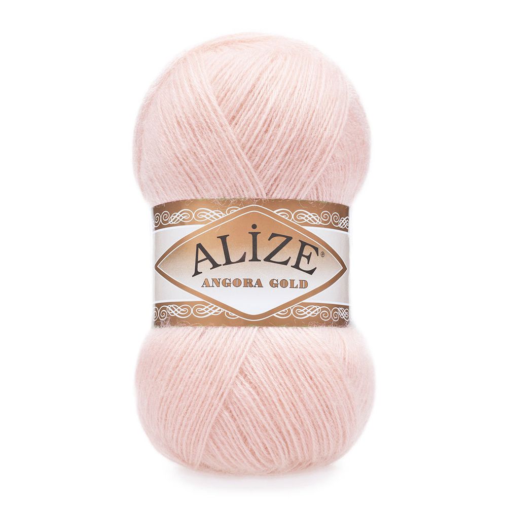 Пряжа Alize (Ализе) Angora Gold / уп.5 мот. по 100 г, 550м, 271 жемчужно-розовый A