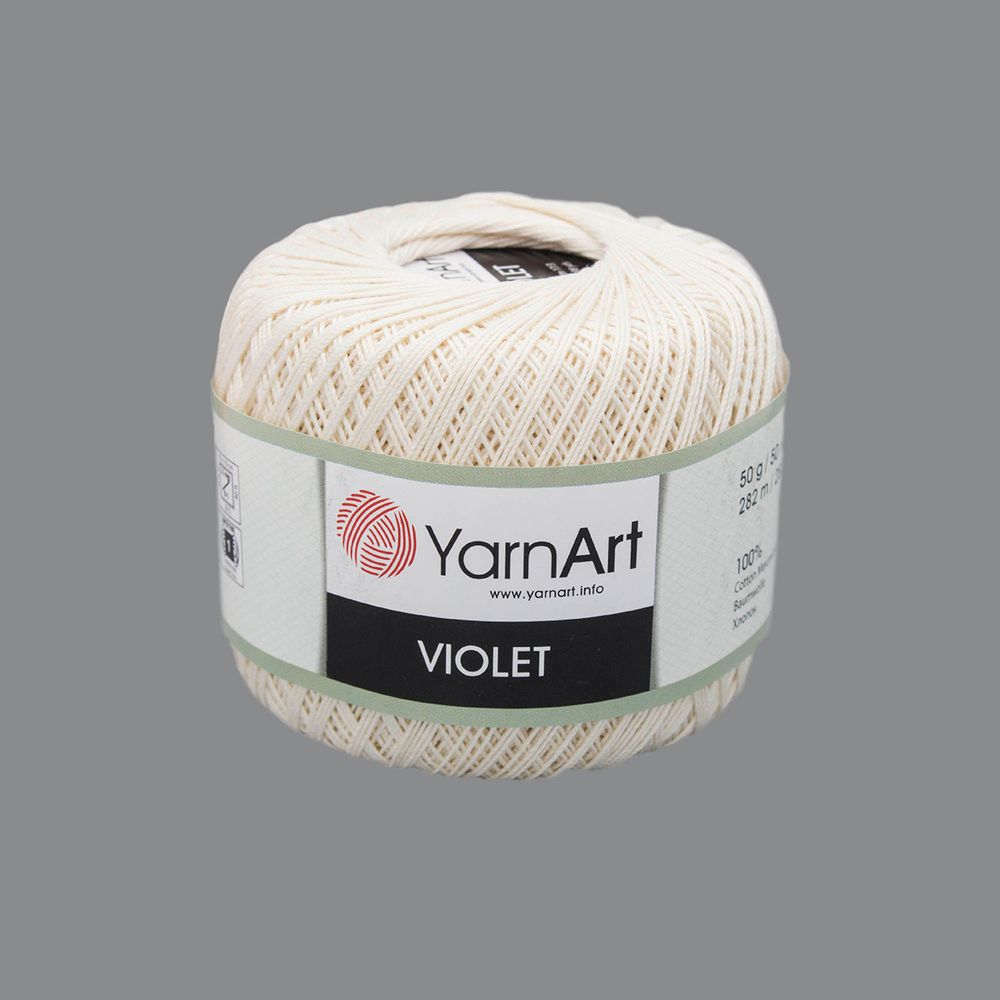 Пряжа YarnArt (ЯрнАрт) Violet / уп.6 мот. по 50 г, 282м, 6194 светло-бежевый