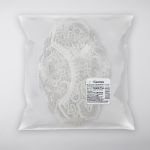 Пришивной кружевной воротник 100 мм, на сетке, 5 пар, Турция, белый/под серебро, Gamma VKRM-27-03