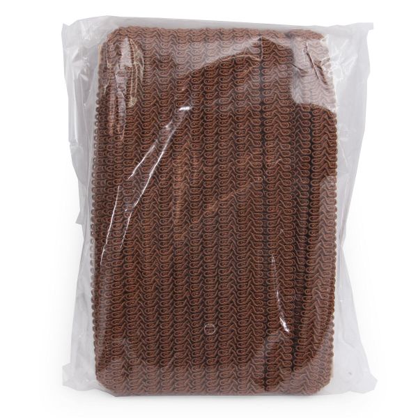 Тесьма отделочная Шанель 13 мм, 25 м, SR030 т.коричневый