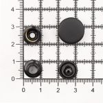 Кнопка Дельта (O-образная) ⌀15/12 мм, ≈720 шт, МЕТАЛЛ, оксид, NEW STAR