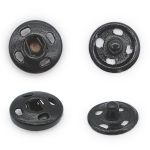 Кнопка пришивная металл ⌀7.0 мм, цв.черный, 36 шт