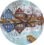 Набор для вышивания нитками Panna, Ранняя весна, 24х24 см