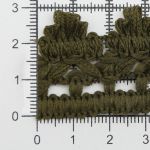 Тесьма отделочная вязаная 32 мм, 10 м, олива