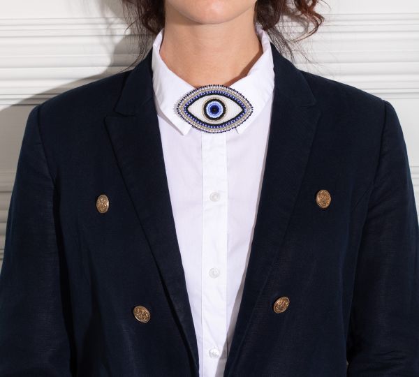 Набор для вышивания бисером Klart, брошь Глаз, 8х5 см