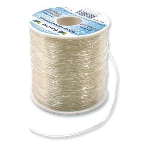 Шнур силиконовый ⌀1.0 мм, 50 м, прозрачный, Gamma ECG-1.0