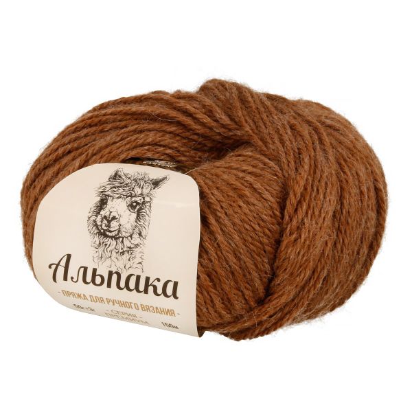 Пряжа Камтекс Альпака / уп.6 мот. по 50 г, 150 м, цв.232 кофейная карамель