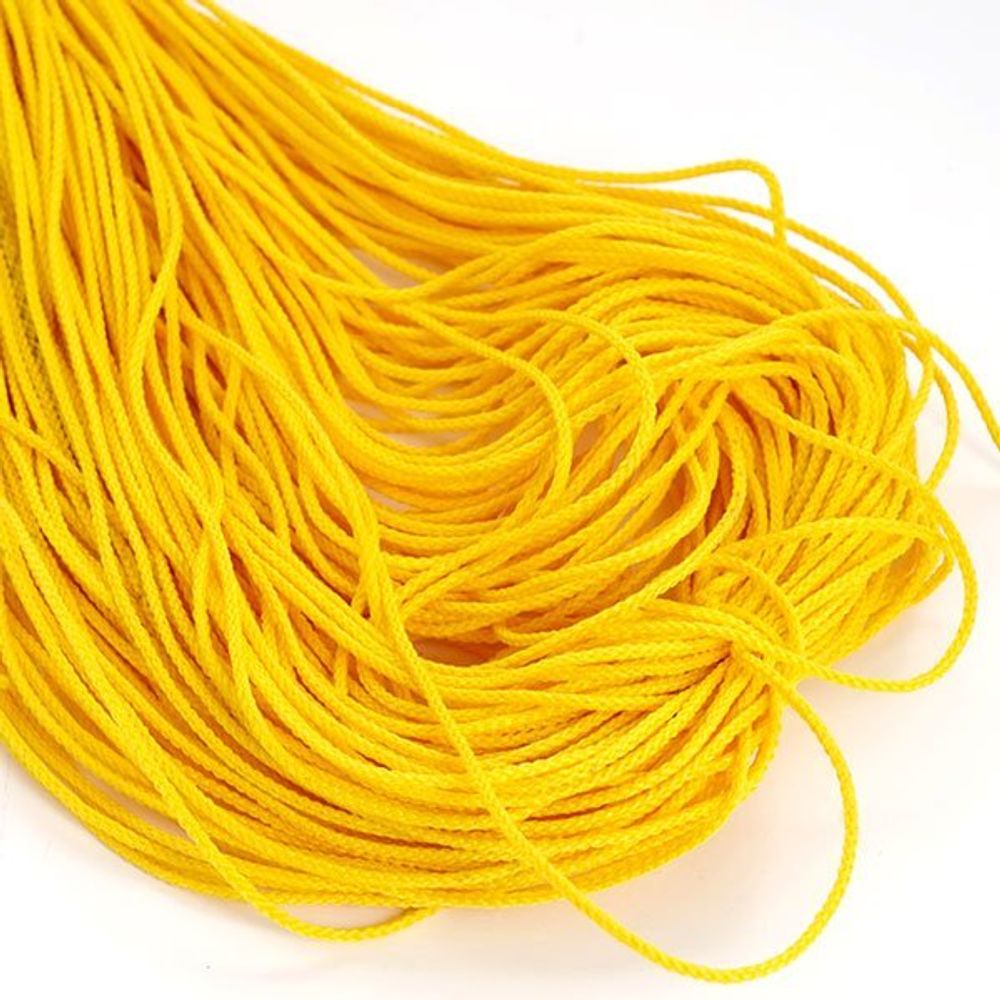 Шнур для мокасин 1.5 мм / 100 метров, желтый