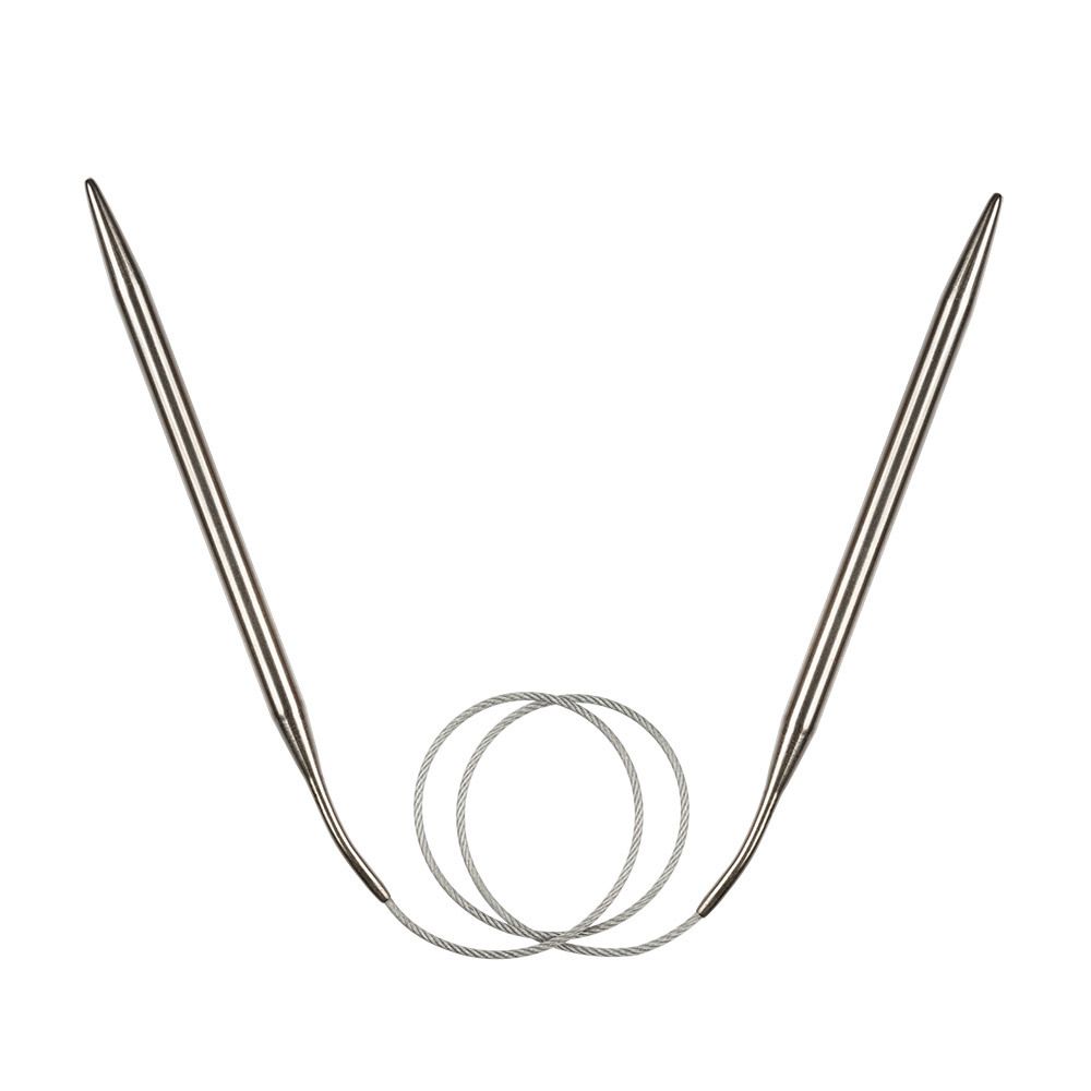 Спицы круговые металл ⌀7,0 мм, 60 см, с металлической леской, Gamma MKF