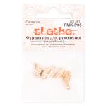 Подвеска для бижутерии бабочка 12х14 мм, 10 шт (5х2 шт), 02 под золото, Zlatka FMK-P05