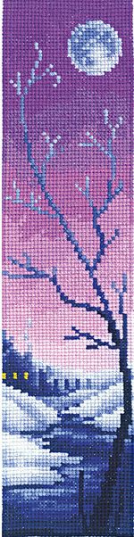 Набор для вышивания нитками Сделай своими руками, Закладки. Сиреневые сумерки, 5.5х22 см