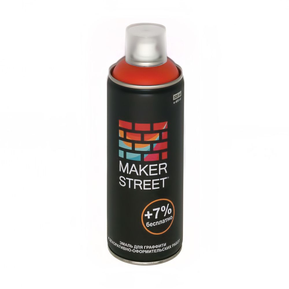 Эмаль для граффити 400 мл, 203 Красный, Makerstreet MS400