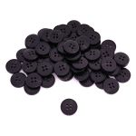 Пуговицы 4 прокола 28L=18 мм, пластик, col. А черный, 72 шт, CN2836
