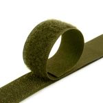 Лента контактная липучка (велкро) пришивная 20 мм / 25 метров, 094 хаки, Gamma LG-20, ПАРА (крючок+петля), качество "B"