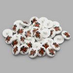 Пуговицы детские Птичка (QN113-W1) (красный), 36 шт, Magic Buttons