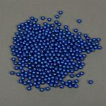 Бусины пластик (перламутр) ⌀6 мм, цв.A33 синий, уп.500г (4838 шт), Magic4Hobby