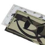 Термоаппликация Прямоугольник с улыбкой 90х50мм (Khaki (хаки)), 2 шт, LA563