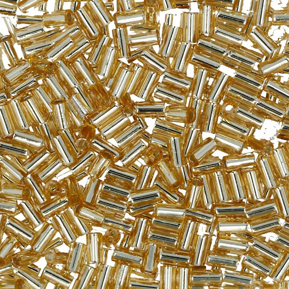 Бисер Toho Bugle 3 (3 мм), 25 г (5х5 г), 0022 св.золотистый