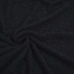 Мех трикотажный 280 г/м², шир.165см, цв.черный, 20м /TOS/