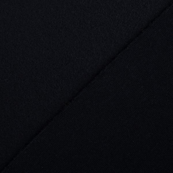 Футер 2-нитка с начесом 275 г/м², 150х180±5 см, черный/black, Gamma DBKTN