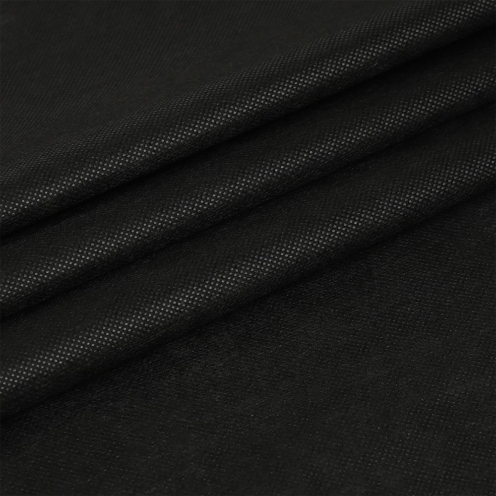 Флизелин клеевой точечный 50 г/м², цв.черный, шир.90см, 100м