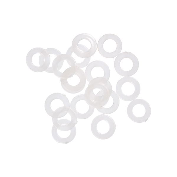 Кольцо для блочек пластик ⌀5 мм, 1000±10 шт, белый, Gamma №03
