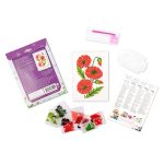 Алмазная (кристальная) мозаика Фрея, Маки, 19,5х14 см