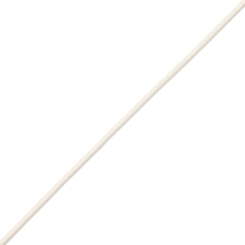 Резинка шляпная (шнур эластичный) ⌀3.0 мм / 30 метров, св.бежевый