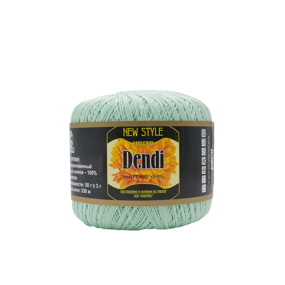 Пряжа Камтекс Денди / уп.10 мот. по 50 г, 330 м, 107 ментол