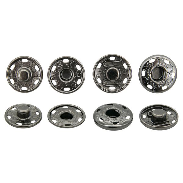 Кнопка пришивная металл ⌀19.0 мм, т.никель, 10 шт, КПР1