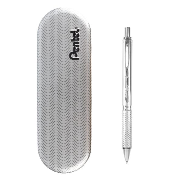 Ручка гелевая Energel Metal ⌀0.7 мм, TB цвет чернил: синий, Pentel BL407CZ TB