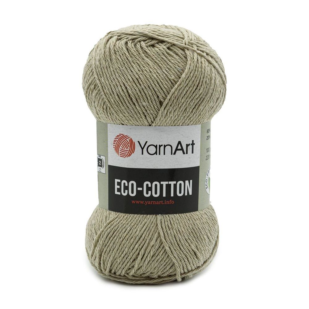 Пряжа YarnArt (ЯрнАрт) Eco Cotton / уп.5 мот. по 100 г, 220м, 768 холодный беж