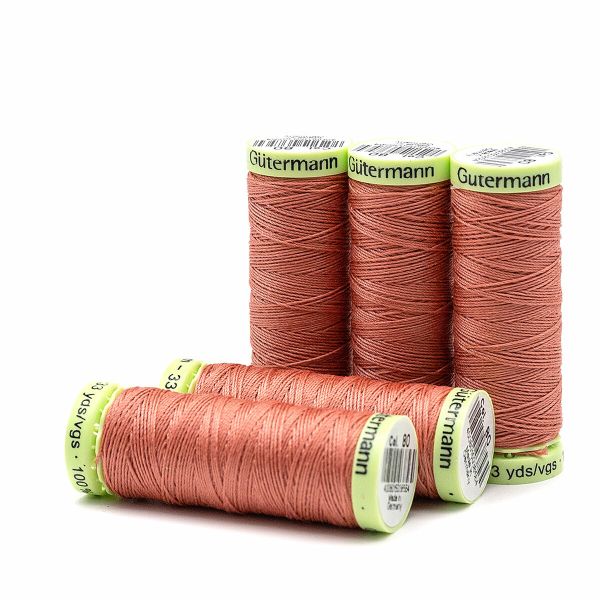 Нитки отделочные Gutermann Top Stitch, 30м, 080 перламутрово-розовый, 5 катушек