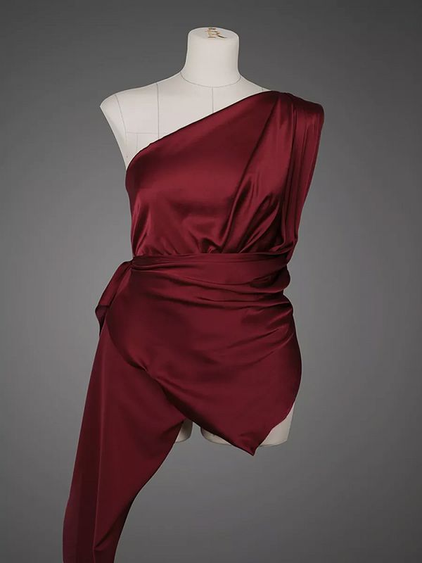 Шелк Армани 90 г/м², 150 см / 2 метра, арт.Arm-089 цв.89 вишневый