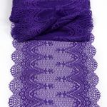 Кружево бельевое эластичное 230 мм / 10 м, 8037, цв.F170 фиолетовый, Kruzhevo