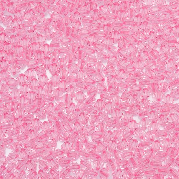 Бусины акрил ромбовидные ⌀8 мм, 500 г, 3 светло-розовый, Astra&Craft, 6849802017