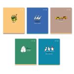 Тетрадь ученическая общая, A5 40 л. на скобе 65 г/м², белизна 100% 10 шт клетка, 01475 Сохраняем панику, Светоч Т194